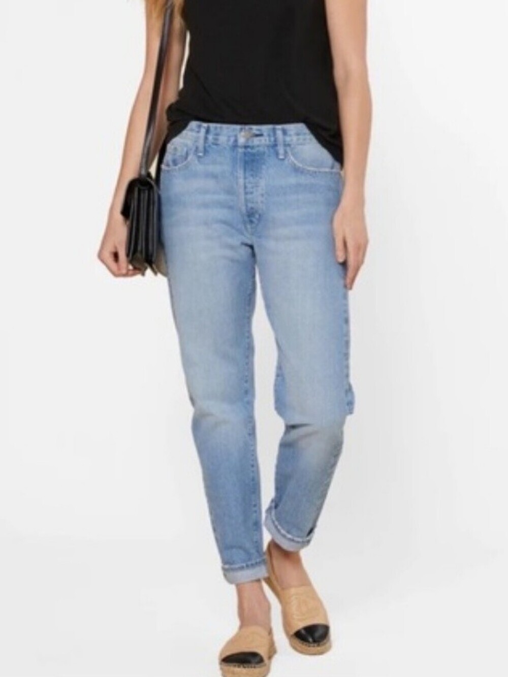 Outerknown S.E.A. Dune High Rise Slim Fit Jean Medium Wash Women's Size 26 Denim